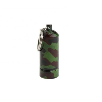 21*58mm Camouflage hanging nano pill holder keychain