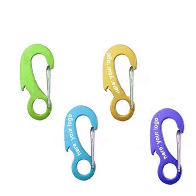 Anti-Lost Keychain Carabiner Multi Function Home Tool With Bottle Opener For Home Small Version