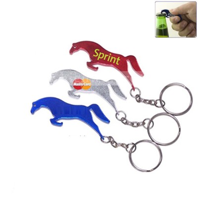 Running Horse Keychain Bottle Opener