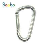 Hot sale matte material custom silver multi hanging carabiner aluminum