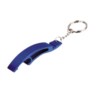 Custom logo multi-function arch shape aluminum metal keychain bottle opener