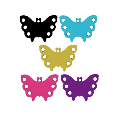 YiWu Soobo Custom Logo High QUality Aluminum Anodized Butterfly Shape Dog Pet Id Tags