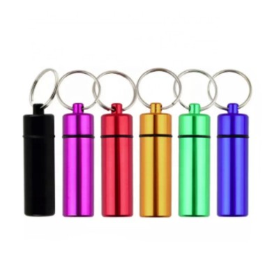 17*60mm Geocaching medicine aluminum travel pill holder