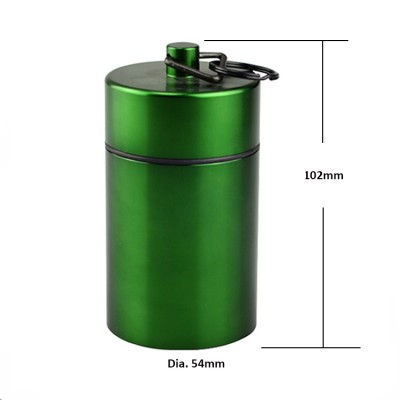 54*102mm Green large bison tube geocache container