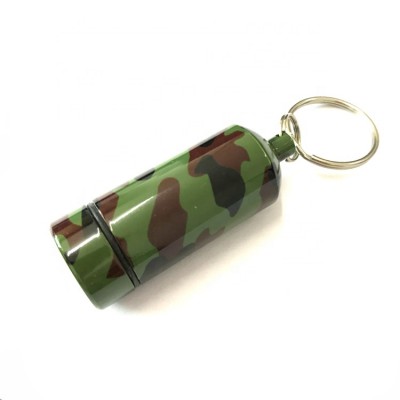 21*58mm Custom portable waterproof urban geocaching container hanging camouflage bison tube