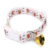 Hot selling Santa Claus Pattern Christmas Dog Cat Collar with Bells